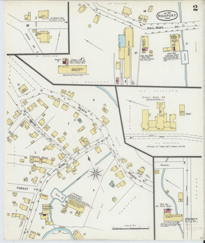 Sanborn Fire Insurance Map from Rockport, Essex County, Massachusetts (1897), Sheet #0002 - Complete Map Set gallery image, historic Sanborn map, vintage wall art, Massachusetts Massachusetts
