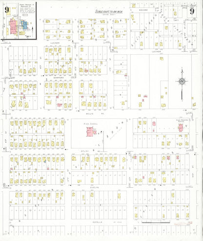 Sanborn Fire Insurance Map from Perry, Dallas County, Iowa (1933), Sheet #0009 - Historic Sanborn Fire Insurance Map Print