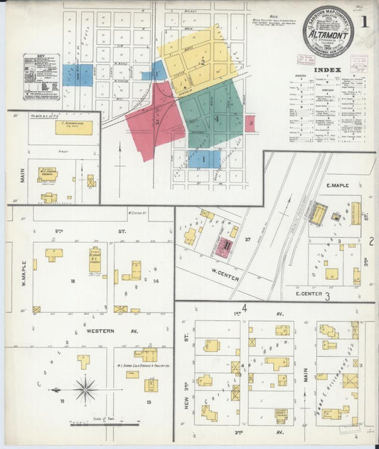 Sanborn Fire Insurance Map from Altamont, Effingham County, Illinois. (1906) – Map View