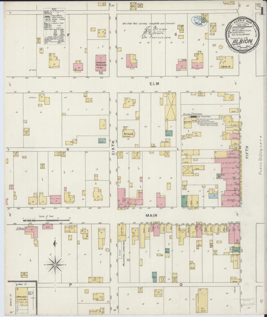 Sanborn Fire Insurance Map from Albion, Edwards County, Illinois. (1894) – Map View