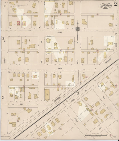 Sanborn Fire Insurance Map from Leavenworth, Chelan County, Washington (1931), Sheet #0002 - Complete Map Set gallery image, historic Sanborn map, vintage wall art, Washington Washington