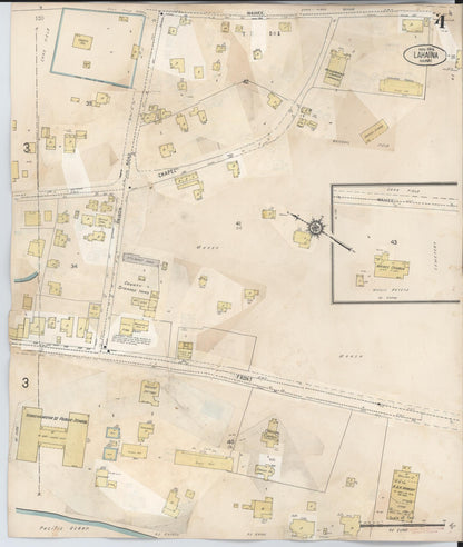 Sanborn Fire Insurance Map from Lahaina, Maui County, Hawaii (1950), Sheet #0004 - Historic Sanborn Fire Insurance Map Print, vintage old map wall art, antique decor, genealogy gift, Hawaii Hawaii map