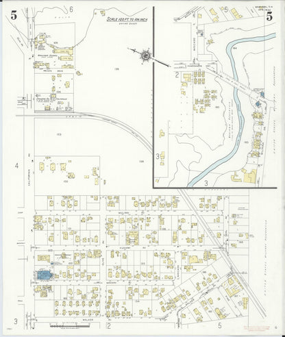 Sanborn Fire Insurance Map from Wahiawa, Honolulu County, Hawaii (1942), Sheet #0005 - Historic Sanborn Fire Insurance Map Print, vintage old map wall art, antique decor, genealogy gift, Hawaii Hawaii map