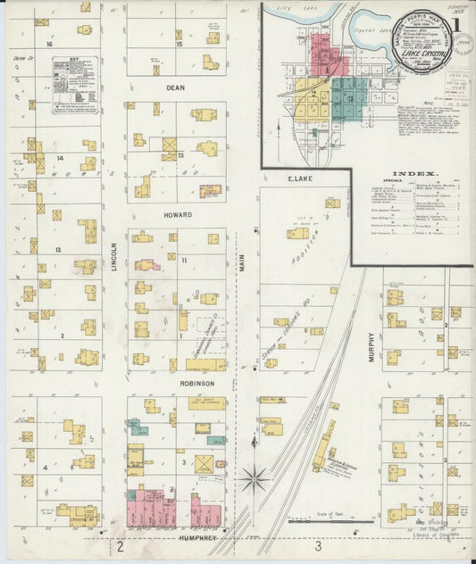 Sanborn Fire Insurance Map from Lake Crystal, Blue Earth County, Minnesota. (1900) – Map View