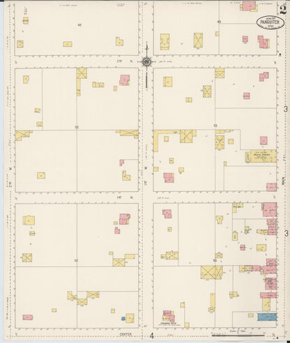 Sanborn Fire Insurance Map from Panguitch, Garfield County, Utah (1917), Sheet #0002 - Complete Map Set gallery image, historic Sanborn map, vintage wall art, Utah Utah