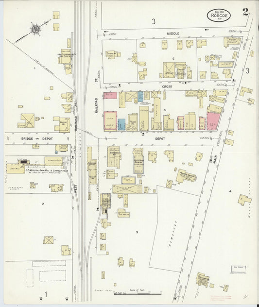 Sanborn Fire Insurance Map from Roscoe, Sullivan County, New York (1911), Sheet #0002 - Historic Sanborn Fire Insurance Map Print, vintage old map wall art, antique decor, genealogy gift, New York New York map