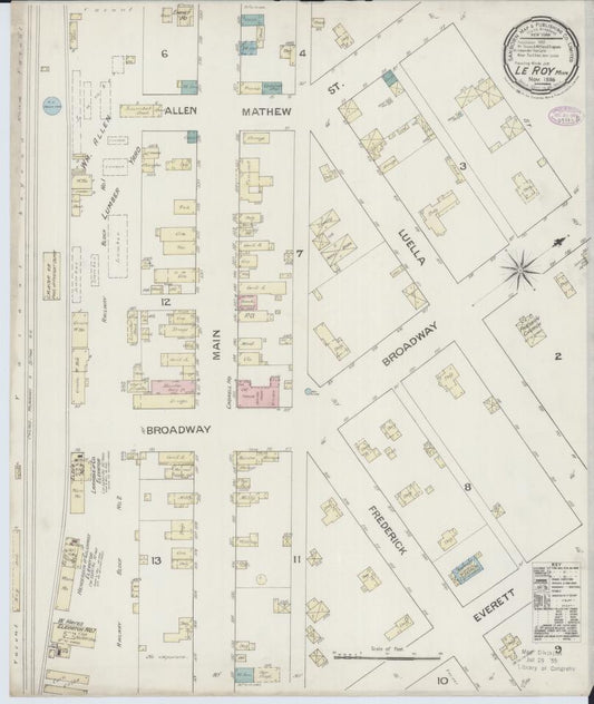 Sanborn Fire Insurance Map from Le Roy, Mower County, Minnesota. (1886) – Map View