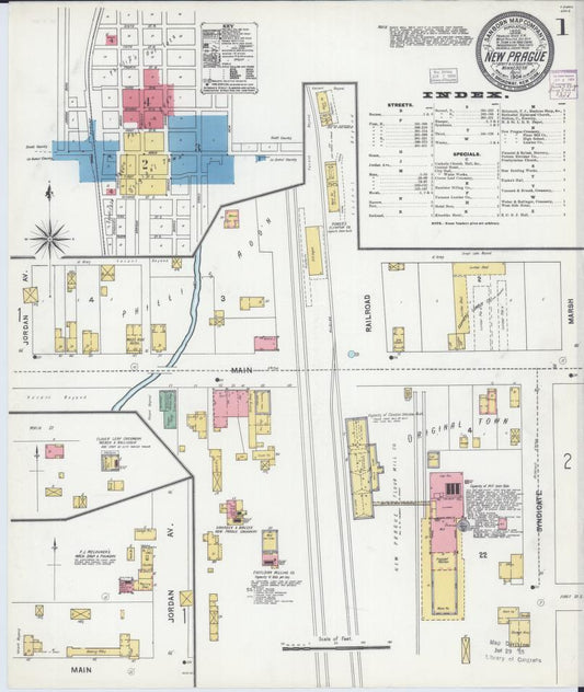 Sanborn Fire Insurance Map from New Prague, Scott And Le Sueur, Minnesota. (1904) – Map View