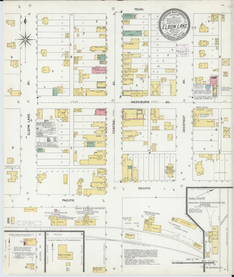 Sanborn Fire Insurance Map from Elbow Lake, Grant County, Minnesota. (1903) – Map View