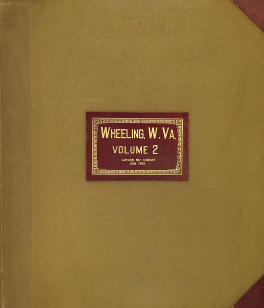 Sanborn Fire Insurance Map from Wheeling, Ohio County, West Virginia (1951), Sheet #0001 - Historic Sanborn Fire Insurance Map Print, vintage old map wall art, antique decor, genealogy gift, Wheeling Ohio map
