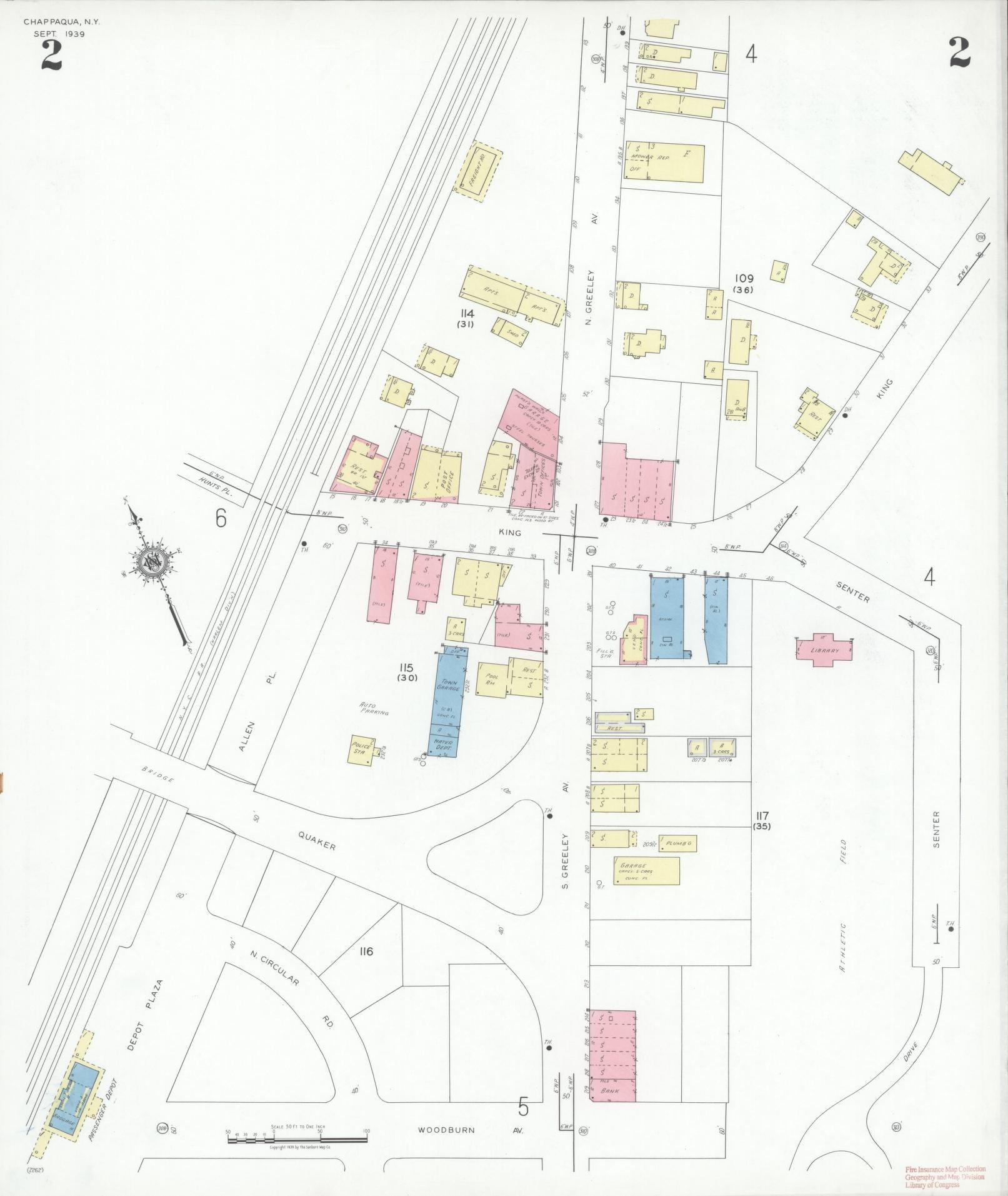 Sanborn Fire Insurance Map from Chappaqua, Westchester County, New York ...