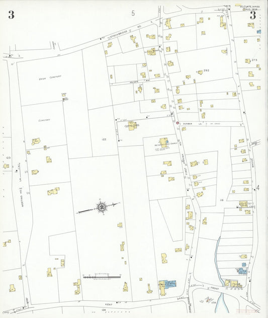 Sanborn Fire Insurance Map from Scituate, Plymouth County, Massachusetts (1939), Sheet #0003 - Historic Sanborn Fire Insurance Map Print, vintage old map wall art, antique decor, genealogy gift, Massachusetts Massachusetts map
