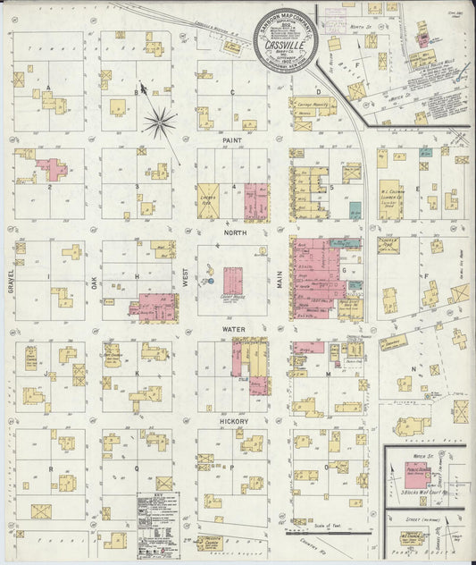 Sanborn Fire Insurance Map from Cassville, Barry County, Missouri. (1902) – Historic Sanborn Fire Insurance Map Print