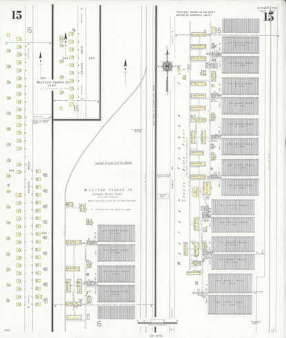 Sanborn Fire Insurance Map from Borger, Hutchinson County, Texas (1940), Sheet #0015 - Complete Map Set gallery image, historic Sanborn map, vintage wall art, Texas Texas