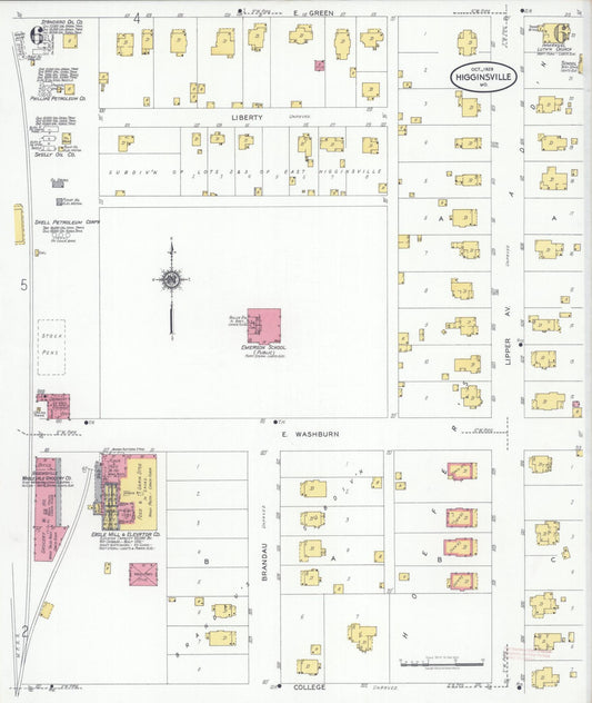 Sanborn Fire Insurance Map from Higginsville, Lafayette County, Missouri (1929), Sheet #0006 - Historic Sanborn Fire Insurance Map Print, vintage old map wall art, antique decor, genealogy gift, Missouri Missouri map