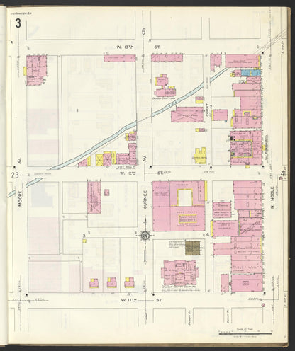 Sanborn Fire Insurance Map from Anniston, Calhoun County, Alabama (1925), Sheet #0003 - Complete Map Set gallery image, historic Sanborn map, vintage wall art, Alabama Alabama
