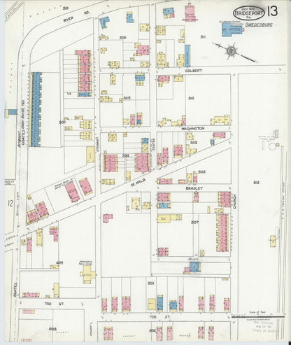 Sanborn Fire Insurance Map from Bridgeport, Montgomery County, Pennsylvania (1920), Sheet #0013 - Complete Map Set gallery image, historic Sanborn map, vintage wall art, Pennsylvania Pennsylvania