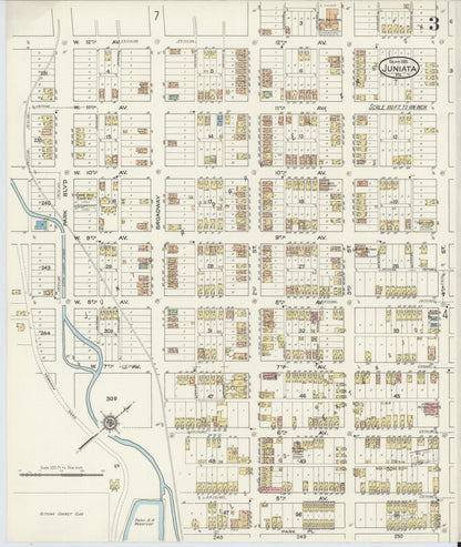 Sanborn Fire Insurance Map from Juniata, Blair County, Pennsylvania (1915), Sheet #0003 - Complete Map Set gallery image, historic Sanborn map, vintage wall art, Pennsylvania Pennsylvania