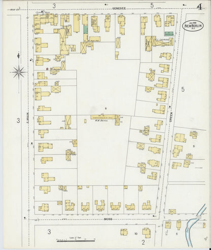 Sanborn Fire Insurance Map from New Berlin, Chenango County, New York (1899), Sheet #0004 - Complete Map Set gallery image, historic Sanborn map, vintage wall art, New York New York