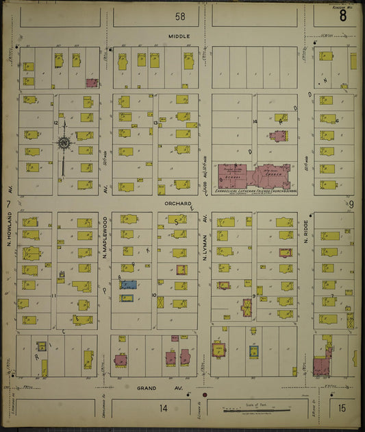 Sanborn Fire Insurance Map from Kenosha, Kenosha County, Wisconsin. (1918), Sheet 12
