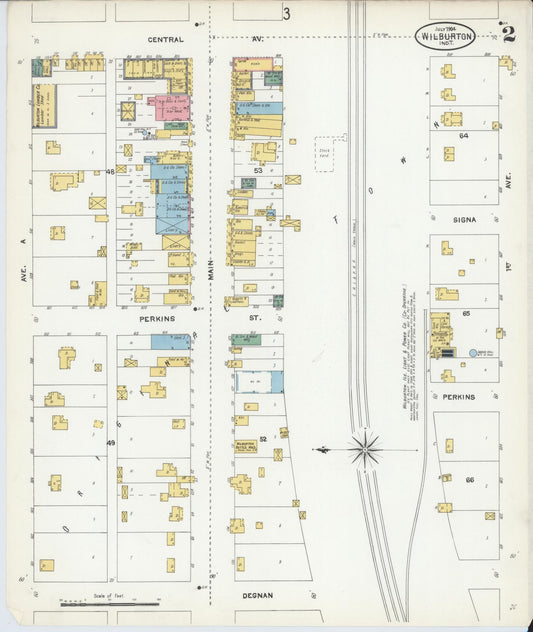 Sanborn Fire Insurance Map from Wilburton, Latimer County, Oklahoma (1904), Sheet #0002 - Historic Sanborn Fire Insurance Map Print, vintage old map wall art, antique decor, genealogy gift, Oklahoma Oklahoma map