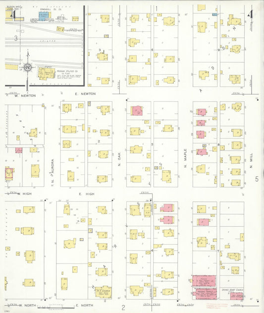 Sanborn Fire Insurance Map from Eldon, Miller County, Missouri (1931), Sheet #0004 - Historic Sanborn Fire Insurance Map Print, vintage old map wall art, antique decor, genealogy gift, Missouri Missouri map