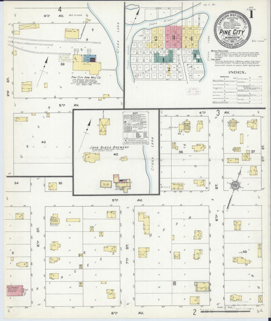Sanborn Fire Insurance Map from Pine City, Pine County, Minnesota. (1911) – Map View