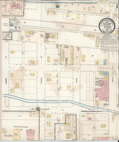 Sanborn Fire Insurance Map from Nyssa, Malheur County, Oregon (1930), Sheet #0001 - Complete Map Set gallery image, historic Sanborn map, vintage wall art, Oregon Oregon