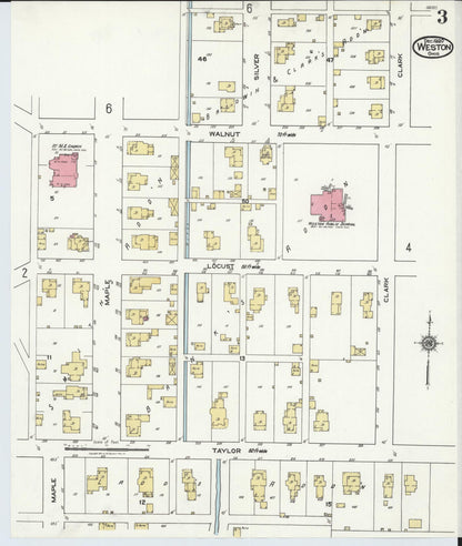Sanborn Fire Insurance Map from Weston, Wood County, Ohio (1920), Sheet #0003 - Historic Sanborn Fire Insurance Map Print, vintage old map wall art, antique decor, genealogy gift, Ohio Ohio map