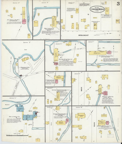 Sanborn Fire Insurance Map from East Haddam, Middlesex County, Connecticut (1908), Sheet #0003 - Complete Map Set gallery image, historic Sanborn map, vintage wall art, Connecticut Connecticut