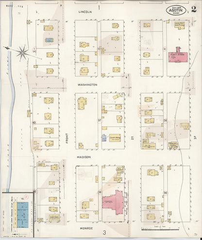 Sanborn Fire Insurance Map from Asotin, Asotin County, Washington (1930), Sheet #0002 - Complete Map Set gallery image, historic Sanborn map, vintage wall art, Washington Washington