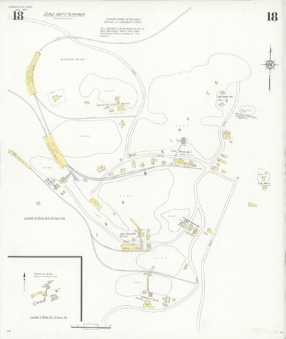 Sanborn Fire Insurance Map from Leadville, Lake County, Colorado (1937), Sheet #0018 - Complete Map Set gallery image, historic Sanborn map, vintage wall art, Colorado Colorado