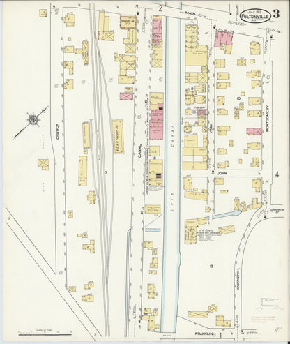 Sanborn Fire Insurance Map from Fultonville, Montgomery County, New York (1912), Sheet #0003 - Complete Map Set gallery image, historic Sanborn map, vintage wall art, New York New York