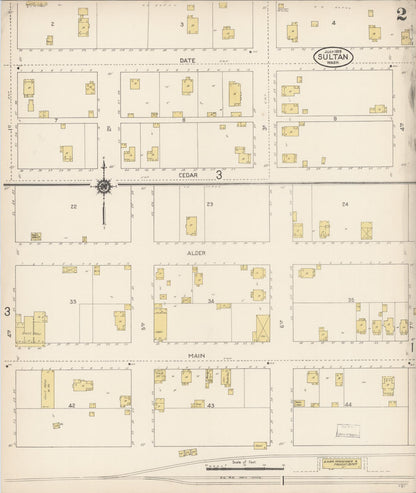 Sanborn Fire Insurance Map from Sultan, Snohomish County, Washington (1913), Sheet #0002 - Complete Map Set gallery image, historic Sanborn map, vintage wall art, Washington Washington