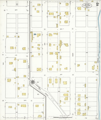 Sanborn Fire Insurance Map from Colfax, Whitman County, Washington (1922), Sheet #0002 - Complete Map Set gallery image, historic Sanborn map, vintage wall art, Washington Washington