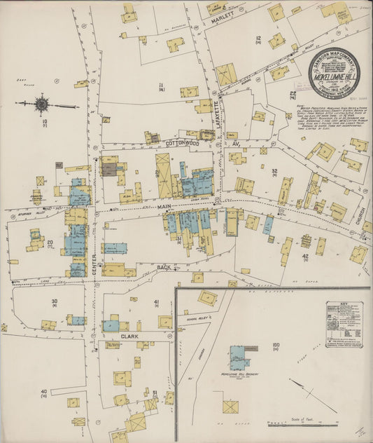 Sanborn Fire Insurance Map from Mokelumne Hill, Calaveras County, California (1912), Sheet #0001 - Historic Sanborn Fire Insurance Map Print, vintage old map wall art, antique decor, genealogy gift, California California map