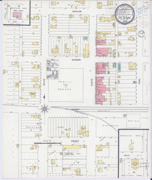 Sanborn Fire Insurance Map from Laclede, Linn County, Missouri (1898), Sheet #0001 - Historic Sanborn Fire Insurance Map Print, vintage old map wall art, antique decor, genealogy gift, Missouri Missouri map