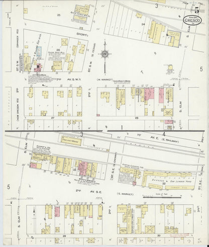 Sanborn Fire Insurance Map from Cresco, Howard County, Iowa (1914), Sheet #0005 - Historic Sanborn Fire Insurance Map Print