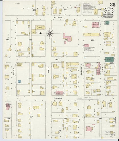 Sanborn Fire Insurance Map from Ironton, Lawrence County, Ohio (1909), Sheet #0038 - Complete Map Set gallery image, historic Sanborn map, vintage wall art, Ohio Ohio