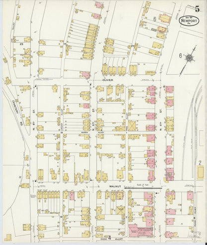 Sanborn Fire Insurance Map from Newport, Perry County, Pennsylvania (1911), Sheet #0005 - Complete Map Set gallery image, historic Sanborn map, vintage wall art, Pennsylvania Pennsylvania