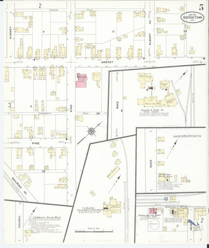 Sanborn Fire Insurance Map from Georgetown, Sussex County, Delaware (1910), Sheet #0005 - Complete Map Set gallery image, historic Sanborn map, vintage wall art, Delaware Delaware