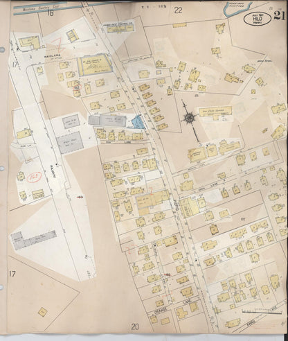 Sanborn Fire Insurance Map from Hilo, Hawaii County, Hawaii (1957), Sheet #0021 - Historic Sanborn Fire Insurance Map Print