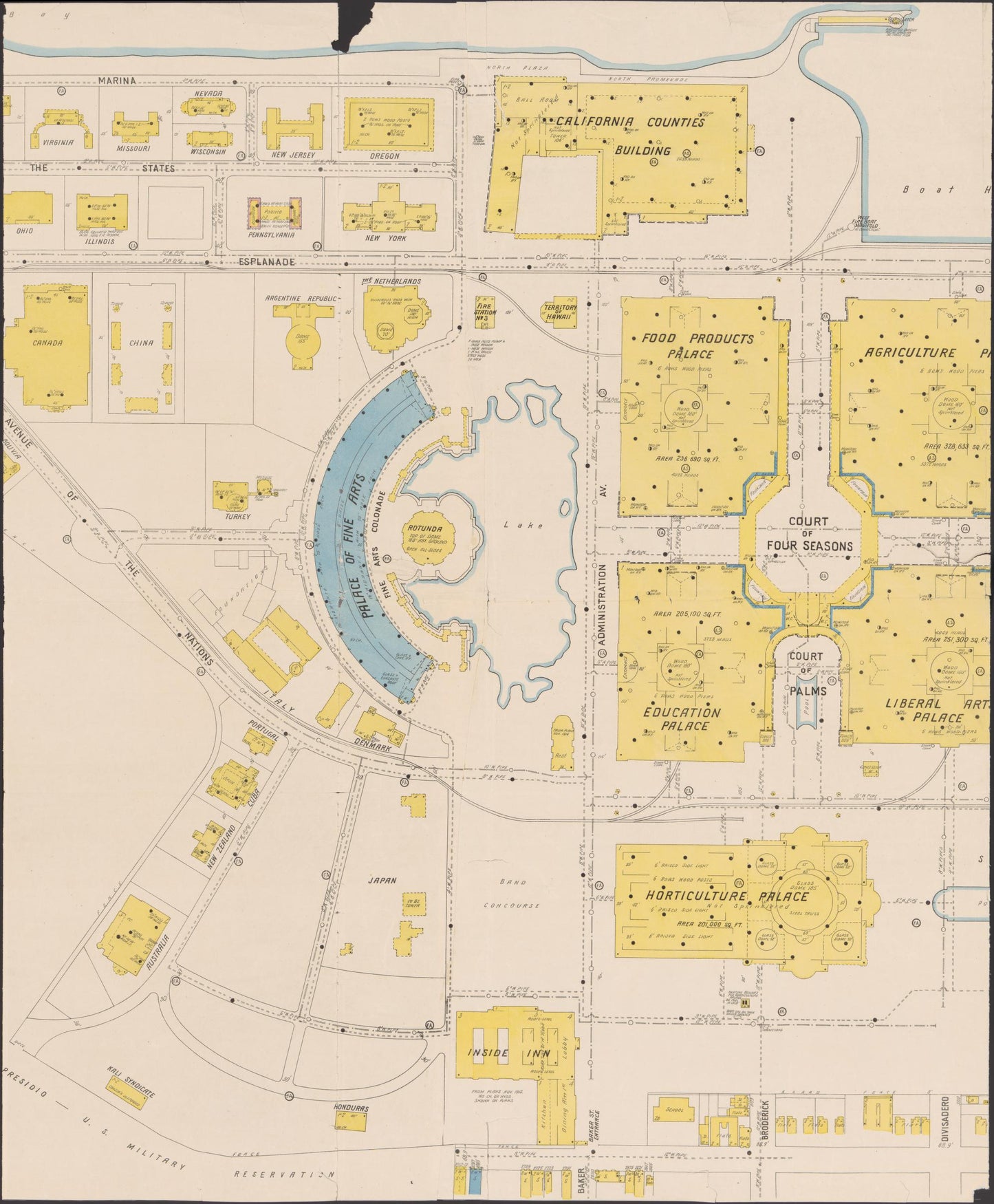 Sanborn Fire Insurance Map from San Francisco, San Francisco County, California (1915), Sheet #0003 - Complete Map Set gallery image, historic Sanborn map, vintage wall art, California California