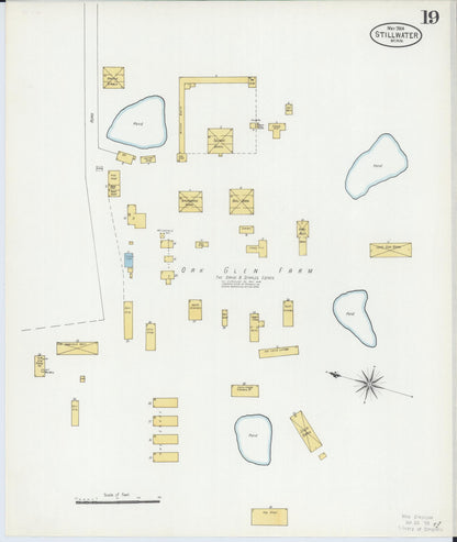Sanborn Fire Insurance Map from Stillwater, Washington County, Minnesota (1904), Sheet #0019 - Historic Sanborn Fire Insurance Map Print, vintage old map wall art, antique decor, genealogy gift, Minnesota Minnesota map