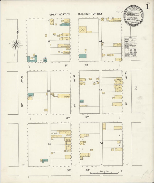 Sanborn Fire Insurance Map from Kalispell, Flathead County, Montana ...