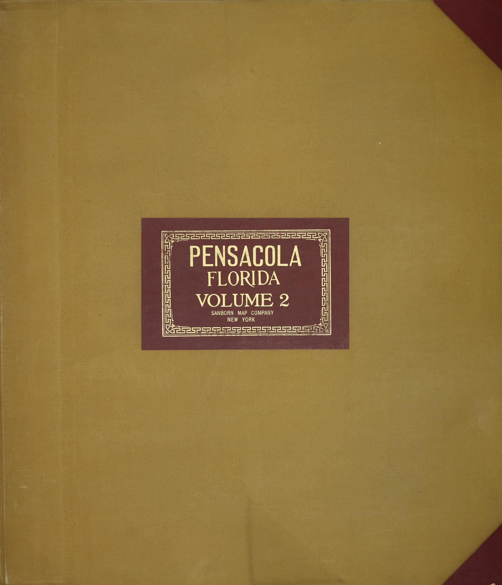 Sanborn Fire Insurance Map from Pensacola, Escambia County, Florida (1951), Sheet #0001 - Complete Map Set gallery image, historic Sanborn map, vintage wall art, Florida Florida