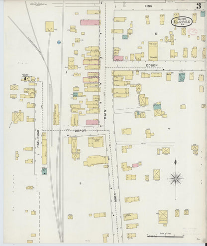 Sanborn Fire Insurance Map from Eldred, McKean County, Pennsylvania (1894), Sheet #0003 - Complete Map Set gallery image, historic Sanborn map, vintage wall art, Pennsylvania Pennsylvania