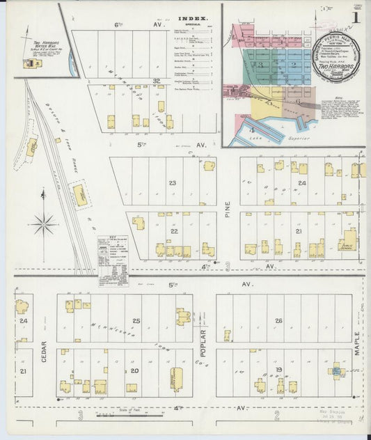 Sanborn Fire Insurance Map from Two Harbors, Lake County, Minnesota. (1892) – Map View