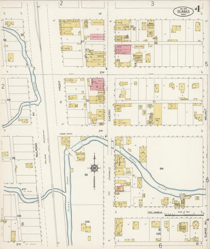 Sanborn Fire Insurance Map from Sumas, Whatcom County, Washington (1914), Sheet #0004 - Complete Map Set gallery image, historic Sanborn map, vintage wall art, Washington Washington