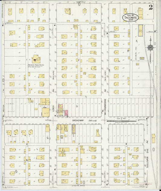 Sanborn Fire Insurance Map from Taconite, Ltasca County, Minnesota (1921), Sheet #0002 - Historic Sanborn Fire Insurance Map Print, vintage old map wall art, antique decor, genealogy gift, Minnesota Minnesota map